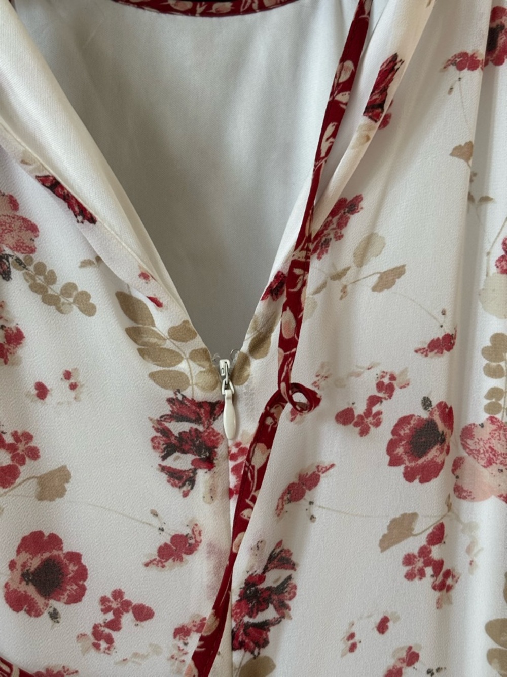 Kensie Cream Floral Midi Dress with Pink Bouquet Print - Picture 7 of 9